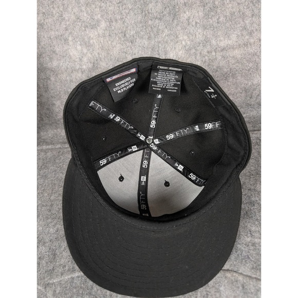 New Era Pittsburgh Pirates Black Gold Fitted Hat 59FIFTY Size 7 1/4 MLB‎ - Picture 7 of 8